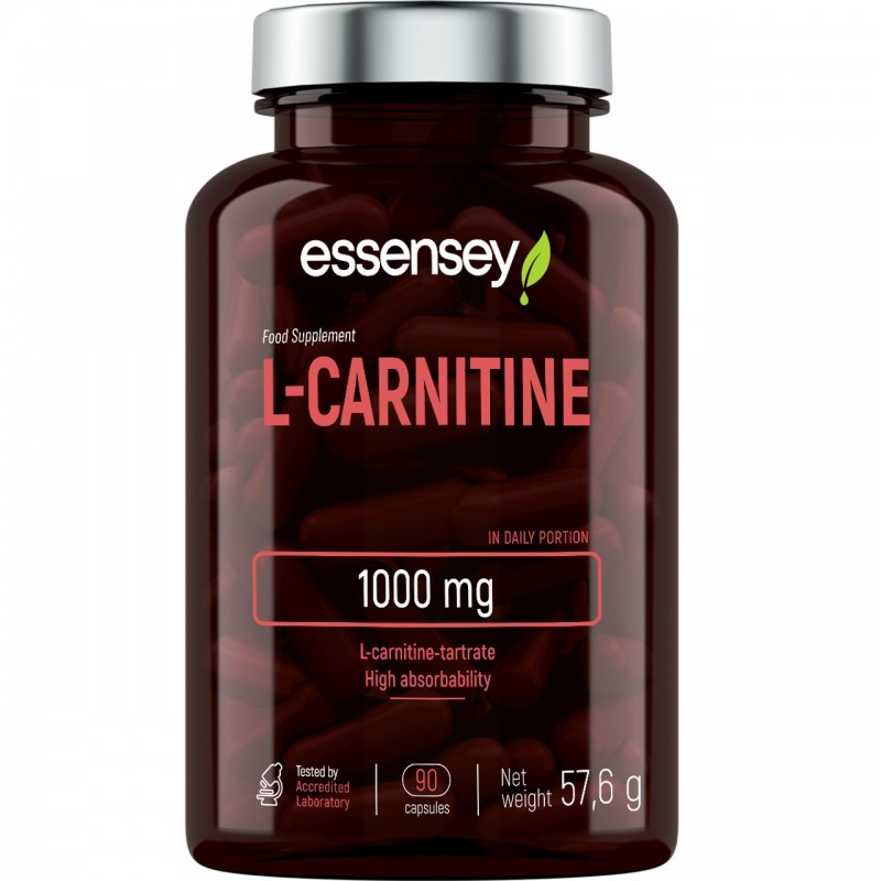 Essensey L-Carnitine 1000 mg 90 capsule - Suport Ardere Grasimi Vă prezentăm ESSENSEY L-CARNITINE 90 de capsule, un supliment al