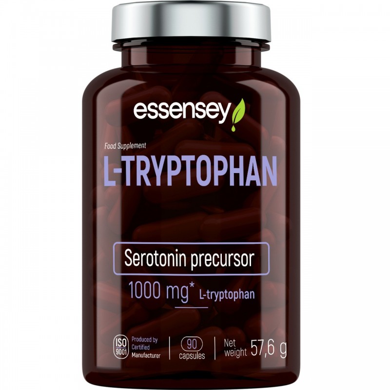 L-Tryptophan 90 Tablete, Essensey Suplimentul alimentar L-triptofan conține aminoacidul exogen L-triptofan, care este un precurs