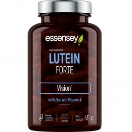 Luteina Forte 90 Capsule, Essensey Suplimentul alimentar ESSENSEY LUTEINA FORTE conține vitamina A și zinc, care ajută la mențin