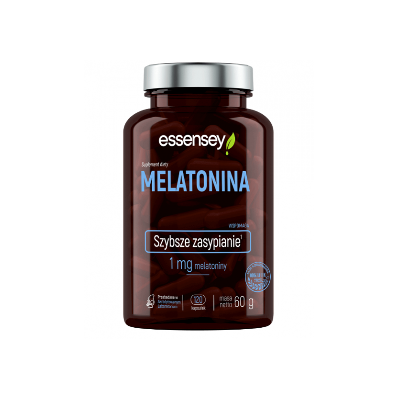 Melatonin 120 Capsule, Essensey Suplimentul alimentar cu melatonină are un efect pozitiv asupra scurtării timpului necesar pentr