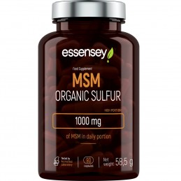 Essensey MSM Organic Sulfur 1000 mg 90 capsule - Articulatii Active Merită să știm că MSM este al treilea element din punct de v