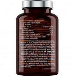 Essensey Omega 3 Acizi Grasi 1000 mg 90 cps - Echilibru Lipidic Suplimentul alimentar Omega 3 conține acizi DHA și EPA, care con