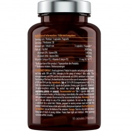 Omega-3 Acizi grasi 90 Capsule, Essensey Suplimentul alimentar Omega 3 conține acizi DHA și EPA, care contribuie la buna funcțio