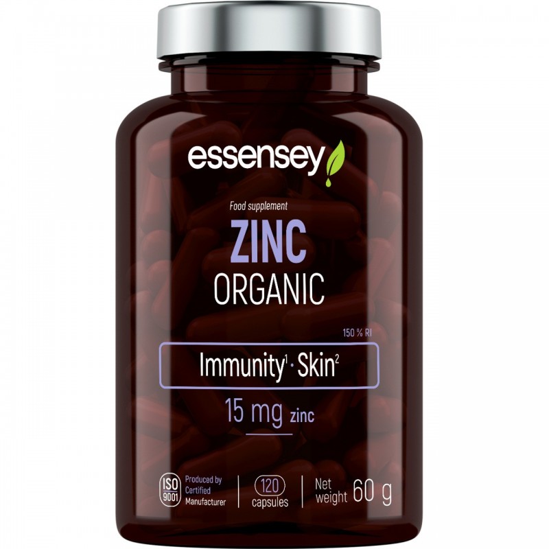 Zinc Organic 120 Capsule, Essensey