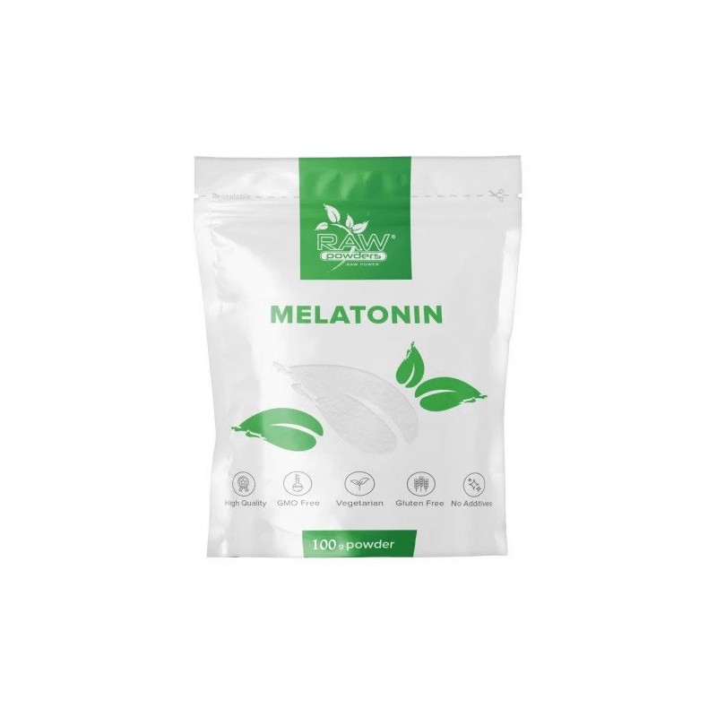 RAW Powders Melatonină Pulbere 100 g - Somn Natural si Serotonina Melatonina este un hormon, secretat în mod natural de corpul n
