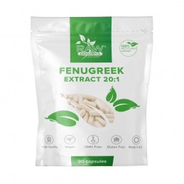 Fenugreek Extract 20:1 (50% Saponine) 65mg 90 Capsule, Raw Powders Planta se remarca in ameliorarea anemiei si tulburarilor gast