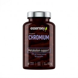 Chromium 200 mcg 120 Capsule, Essensey Beneficiile Cromului: ajuta la scaderea grasimii corporale, sprijina metabolismul, suport