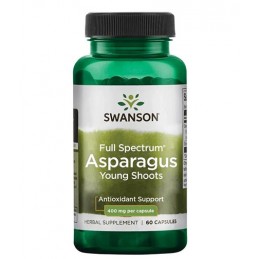 Asparagus Full Spectrum - Sparanghel lastari tineri 60 Capsule, Swanson Formula exclusivă Asparagus Extract contribuie la buna f