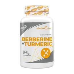 Berberine+Turmeric 90 Capsule, 6 PAK 6PAK Berberine+Turmeric este un supliment alimentar inovator care combină puterea berberine