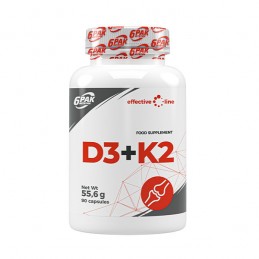 Vitamin D3 + K2 90 Capsule, 6 PAK Se caracterizează printr-o excelentă biodisponibilitate, care rezultă din formele chimice util