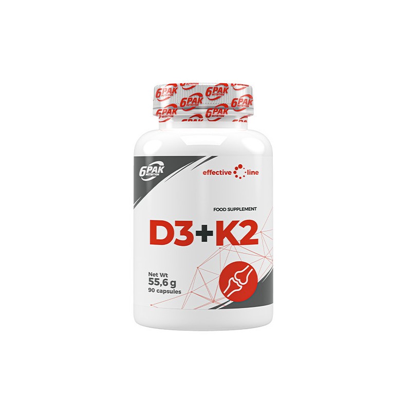 Vitamin D3 + K2 90 Capsule, 6 PAK Se caracterizează printr-o excelentă biodisponibilitate, care rezultă din formele chimice util