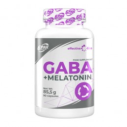 GABA + Melatonin 90 Capsule, 6 PAK GABA + Melatonina beneficii: pentru somn linistit, reduce stresul și anxietatea, creste hormo