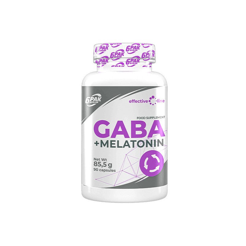 GABA + Melatonin 90 Capsule, 6 PAK GABA + Melatonina beneficii: pentru somn linistit, reduce stresul și anxietatea, creste hormo