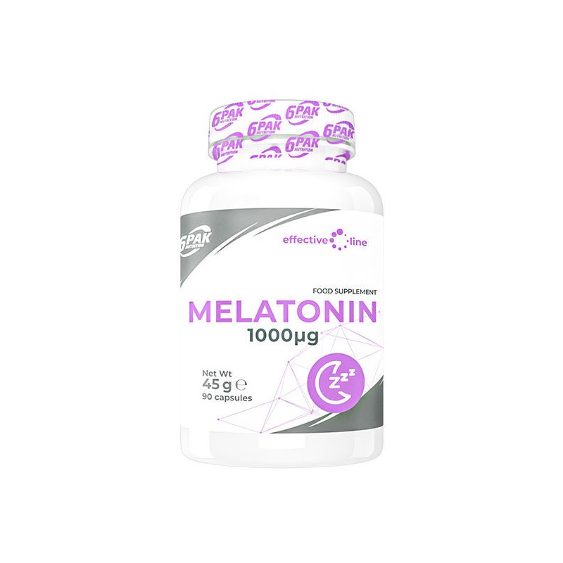 Melatonin 90 Capsule, 6 PAK Melatonina este un supliment alimentar care contine melatonina in cantitate de 1 mg per portie. Acea