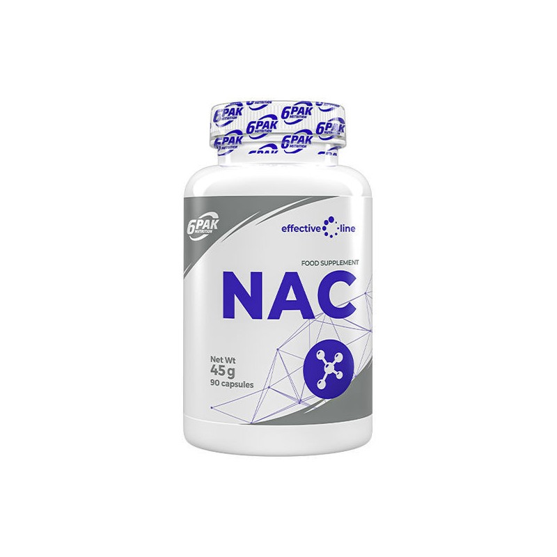 NAC (N-acetil-L-cisteină) 90 Capsule, 6 PAK