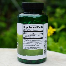 Swanson Guarana 500 mg – 100 Capsule – Energie Naturala si Concentrare Guarana Swanson este un supliment natural care conține un