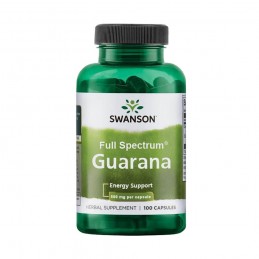 Full Spectrum Guarana 500mg 100 Capsule, Swanson Guarana Swanson este un supliment natural care conține un extract puternic de s