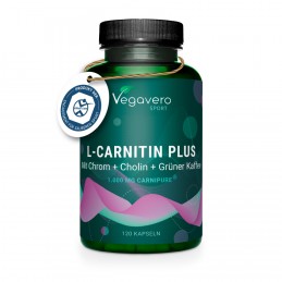 Vegavero L-Carnitina 600 mg 120 Capsule – Ardere Grasimi L-Carnitine Plus este un complex sinergic dezvoltat special pentru pers