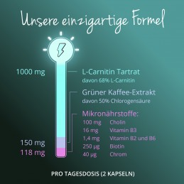 Vegavero L-Carnitina 600 mg 120 Capsule – Ardere Grasimi L-Carnitine Plus este un complex sinergic dezvoltat special pentru pers