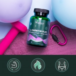 L-Carnitine Plus 120 Capsule, Vegavero L-Carnitine Plus este un complex sinergic dezvoltat special pentru persoanele conștiente 