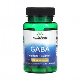 GABA 250 mg 60 Capsule, Swanson GABA 250 și beneficiile sale

conține acid gamma-aminobutiric
asigură funcționarea corectă a sis