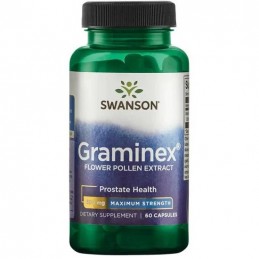 Graminex - Extract flori polen 20:1 500mg 60 Capsule, Swanson Polenul de flori este substanța fină și pulbere formată din grăunc