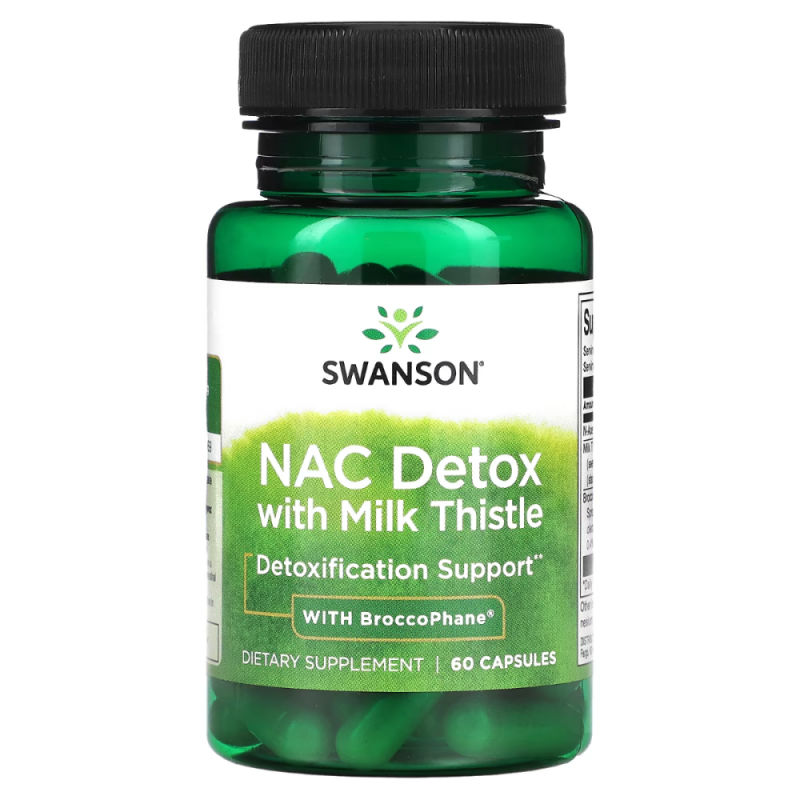 NAC Detox, Depot cu Milk Thistle-With Broccophane 60 Capsule, Swanson Suport de detoxifiere
Supliment alimentar
Activează enzime