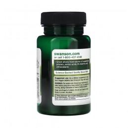 Swanson Spirulina Organica + Astaxantina – 120 Tablete – Energie si Antioxidant Puternic Spirulina Organică &amp; Astaxantina, S