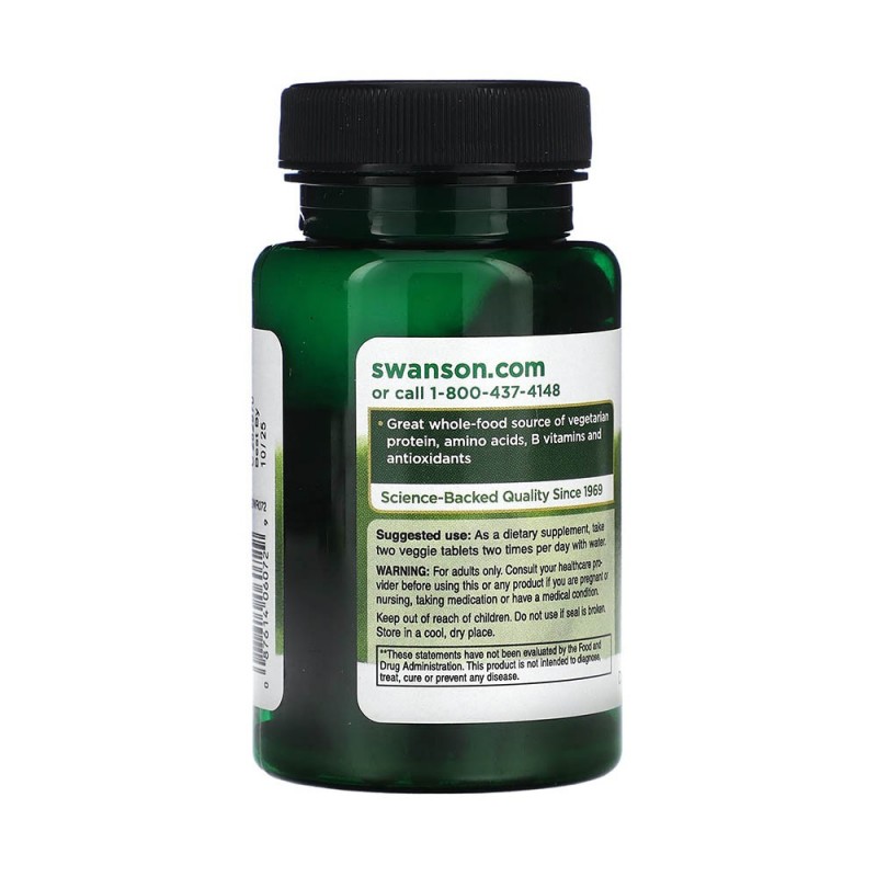 Organic Spirulina & Astaxantina 120 tablete, Swanson - 3 | YEO