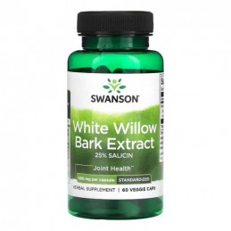 White Willow Bark Extract (Scoarta Salcie Alba) 500mg 60 Capsule, Swanson Medicii de plante moderni continuă să recomande scoarț