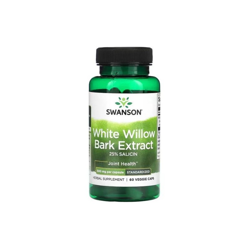 White Willow Bark Extract (Scoarta Salcie Alba) 500mg 60 Capsule, Swanson Medicii de plante moderni continuă să recomande scoarț