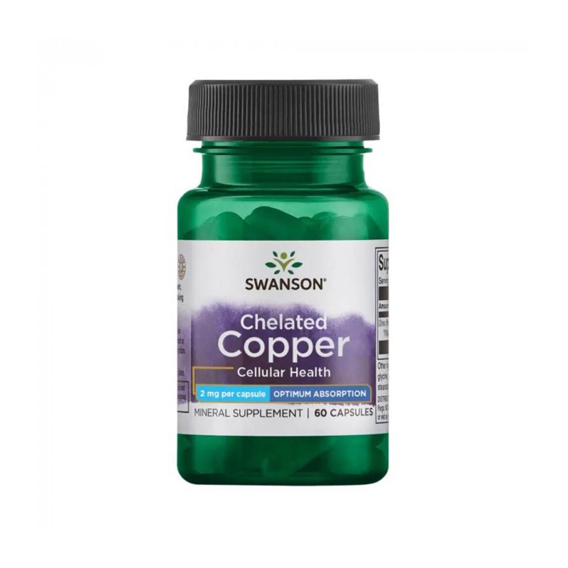 Albion Chelated Copper (Cupru) 2mg 60 Capsule, Swanson