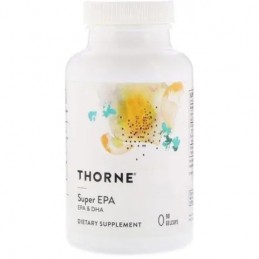 Super EPA (425mg EPA si 270mg DHA), 90 Capsule, Thorne Research Thorne’s Super EPA oferă ulei de pește de cea mai înaltă calitat