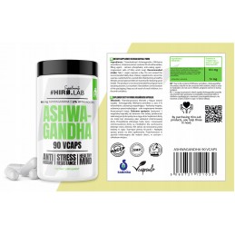 Ashwagandha 600 mg 90 Capsule, Hiro.Lab Ashwagandha este un supliment de la marca Hiro.Lab care susține lupta împotriva oboselii
