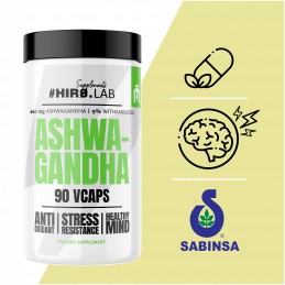 HIRO Lab Ashwagandha 600 mg 90 capsule - Reducere Stres si Calm Ashwagandha este un supliment de la marca Hiro.Lab care susține 