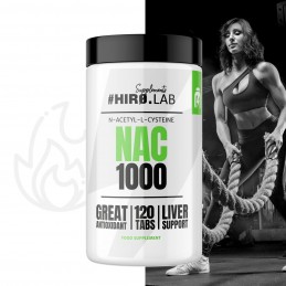 NAC (N-acetil-cisteina) 1000mg - 120 Tablete, Hiro.Lab NAC 1000 Hiro.Lab aduce beneficii uimitoare corpului tau, sanatatii si me