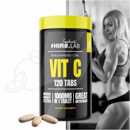 Vitamina C 1000mg + Bioflavonoide - 120 Tablete, Hiro.Lab Datorită vitaminei C de la HIRO, puteți uita de infecții, durere și sl