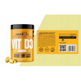 Hiro Lab Vitamina D3 4000 IU 140 capsule mici – Imunitate si oase puternice Vitamina D3 de la Hiro.Lab vă va întări oasele și si