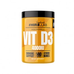 Hiro Lab Vitamina D3 4000 IU 140 capsule mici – Imunitate si oase puternice Vitamina D3 de la Hiro.Lab vă va întări oasele și si
