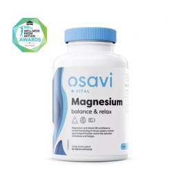 Magnesium Balance & Relax - 90 Vegan capsule, Osavi Supliment alimentar sub formă de capsulă ce conține magneziu, zinc, acid L-a