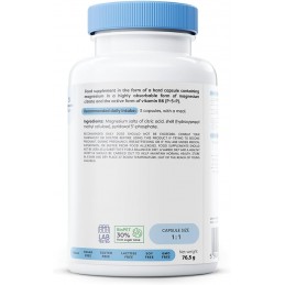 Magnesium Citrate + B6, 375mg + 4.2mg - 90 Capsule, Osavi Supliment alimentar sub formă de capsulă ce conține magneziu într-o fo Magnesium Citrate + B6, 375mg + 4.2mg - 90 Capsule, Osavi Supliment alimentar sub formă de capsulă ce conține magneziu într-o fo