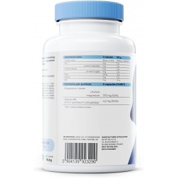 Magnesium Citrate + B6, 375mg + 4.2mg - 90 Capsule, Osavi Supliment alimentar sub formă de capsulă ce conține magneziu într-o fo Magnesium Citrate + B6, 375mg + 4.2mg - 90 Capsule, Osavi Supliment alimentar sub formă de capsulă ce conține magneziu într-o fo
