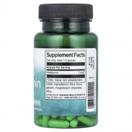 Melatonină 1mg 120 Capsule (insomnie), Swanson Melatonina 1mg beneficii: imbunatateste calitatea somnului, ajuta in scaderea ten