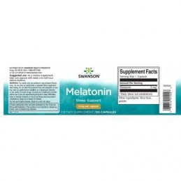 Melatonină 1mg 120 Capsule (insomnie), Swanson Melatonina 1mg beneficii: imbunatateste calitatea somnului, ajuta in scaderea ten