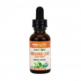 BareOrganics Oregano lichid din frunze (Leaf Liquid Drops) 30 ml 
Antioxidanți naturali, Sprijin complet al imunității, Convenab