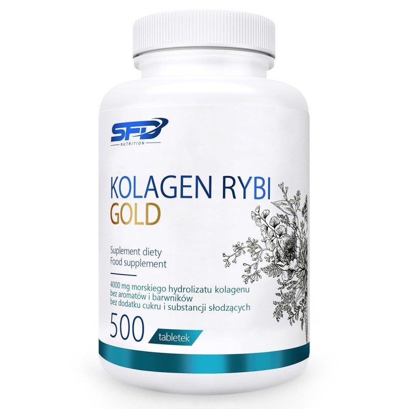 SFD Nutrition Colagen de Peste Gold 2000mg 500 comprimate - Suport pielii si articulatiilor 
100% HIDROLIZAT DE COLAGEN PUR DIN 