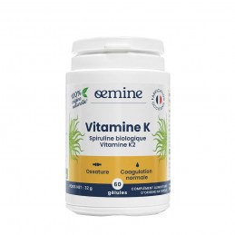 Oemine Vitamina K 60 Capsule - Vitamina K oase puternice si sanatate cardiovasculara Beneficii Vitamina K: reduce bolile cardiov
