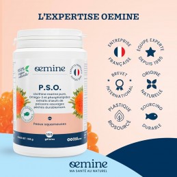 Oemine PSO 60 capsule Concentrat de fosfolipide omega-3 din lecitina marina pentru piele. Capsulele Oemine P.S.O. contin lecitin