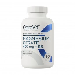Magneziu Citrat + B6, 400mg, 90 Tablete, OstroVit Beneficii Magnesium Citrate + B6: sustine un efect calmant in starile de agita