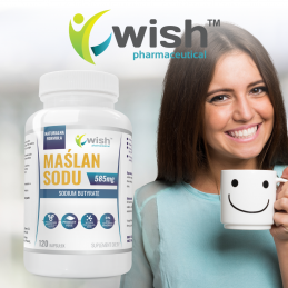 Sodium Butyrate - Butirat de sodiu 585 mg 120 Capsule, Wish Butiratul de sodiu este un compus natural care susține buna funcțion